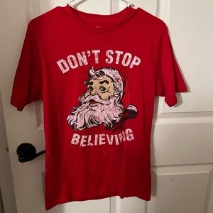 Unisex Red Santa Graphic Tee